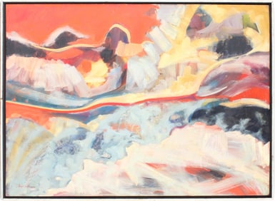 Syd Solomon, American 1917-2004, Abstract, Oil on Board