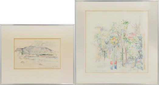 Herman Rose, American 1909-2007, West 11th Street, Watercolor