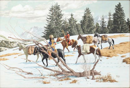 Stanley Borack, American 1927-1993, Winter Silence, Oil on Canvas