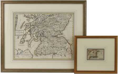 Two Maps, New England and Scotland