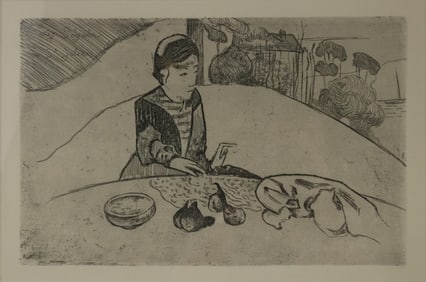 Paul Gauguin, French 1848-1903, La Femme aux Figues, Etching