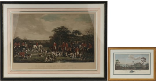 Frederick Bromley, Sir Richard Sutton and the Quorn Hounds, Engraving