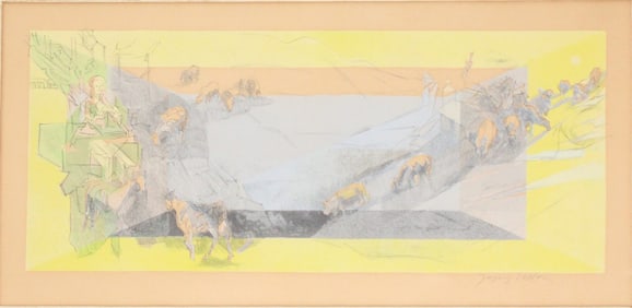Jacques Villon, French 1875-1963, Les Bucoliques, Lithograph