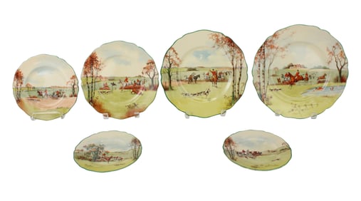Royal Doulton "Fox Hunting" Assorted Plates