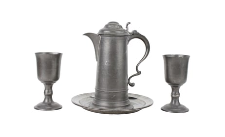Boardman & Hart Church Pewter Communion Set