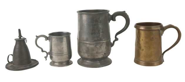 Molyneux American Pewter Whale-Oil Chamberstick