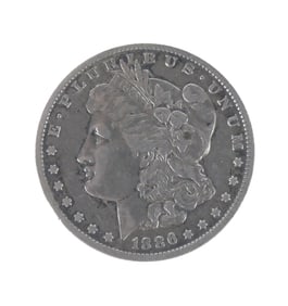 1886 O Morgan Silver Dollar