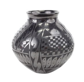 Olla Pottery Blackware Vase
