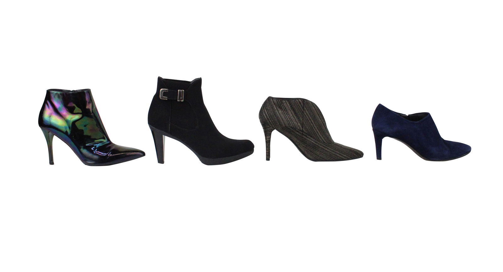 Four Pairs of Stuart Weitzman Booties: Four Pairs of Stuart Weitzman BootiesAll size 6.Wear, stains, scuffs associated with use.