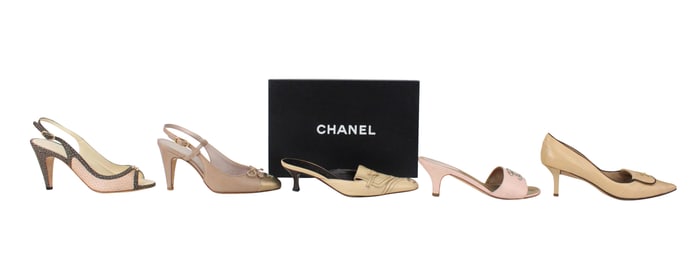 Five Pairs of Chanel Heels