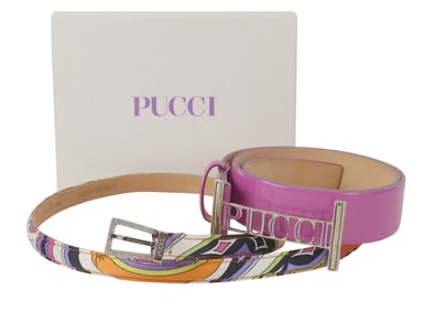 Two Emilio Pucci Belts