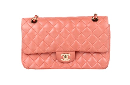 Chanel Double Flap Quilted Leather Handbag