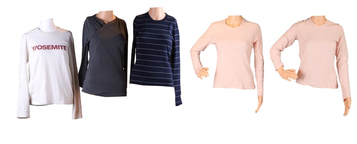 Five James Perse Knit Shirts