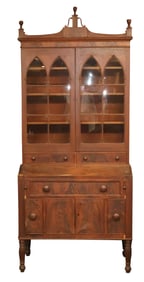 Federal Mahogany Secretary Bookcase