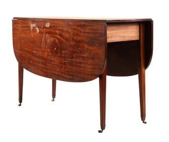 Federal Mahogany Drop Leaf Dining Table