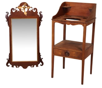 Federal Mahogany Washstand