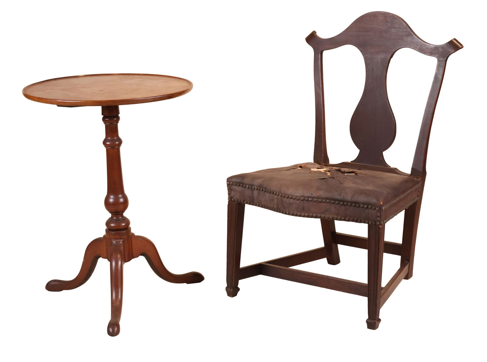 Federal Mahogany Dish Top Candlestand (1 of 13)