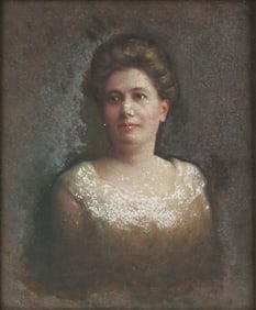 Joel Nott (1866) Allen, 1866-1940, Portrait of Grace Giddings DeWolf, Oil on Canvas