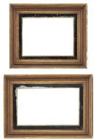 Two Classical Gilt and Eglomise Frames