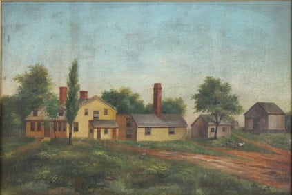 Possible Portrait of John Brown's Point Pleasant Farm, Rhode Island, Oil on Canvas