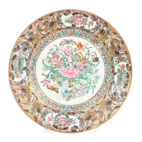 Twelve Chinese Export Thousand Butterflies Plates