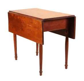 Federal Birchwood Blind-Drawer Drop Leaf Table
