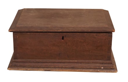 William and Mary Paint-Decorated Pine Document Box