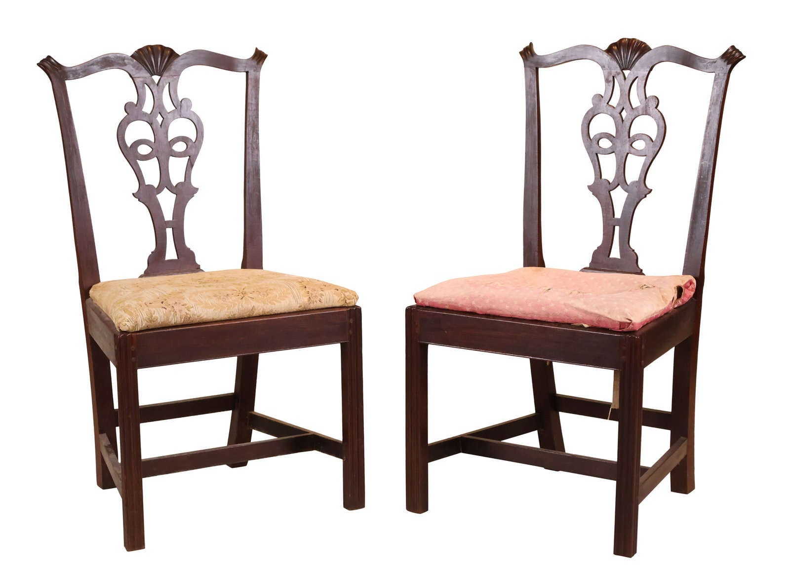 The John Brown Pair of Chippendale Carved Mahogany Side Chairs (1 of 12)