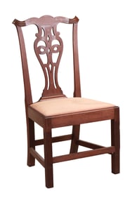 Chippendale Mahogany Stop-Fluted Side Chair