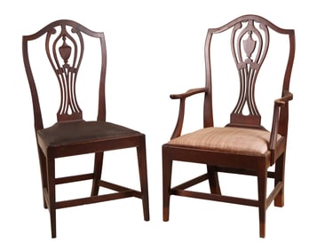 Two Federal Urn-Back Chairs