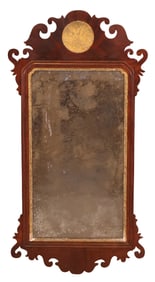 Chippendale Parcel-Gilt Mahogany Mirror