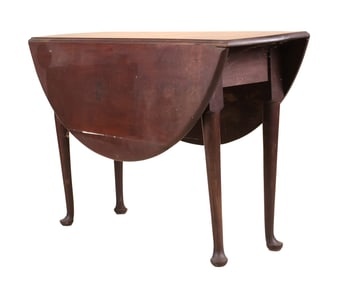 The John Brown Queen Anne Mahogany Drop Leaf Table