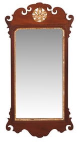 The John Brown Chippendale Parcel-Gilt Mahogany Mirror