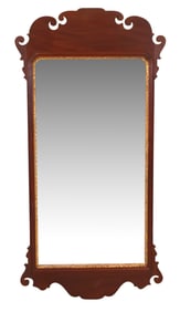 Chippendale Parcel-Gilt Mahogany Mirror