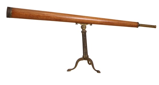 Brass and Mahogany Celestial Telescope, Dolland, London