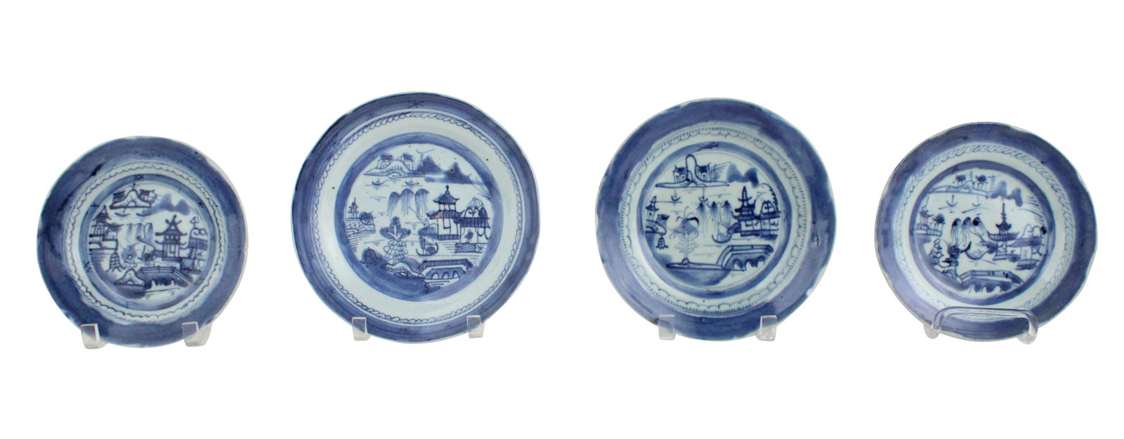 Fifteen Chinese Blue Canton Plates (1 of 17)
