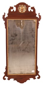 Chippendale Parcel-Gilt Mahogany Mirror