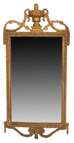 Neoclassical Giltwood Looking Glass