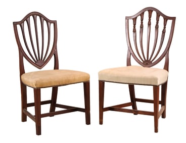The John Brown Federal Mahogany Shield Back Side Chair