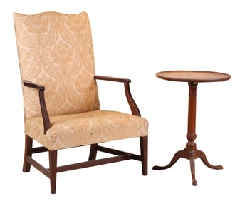 The John Brown Federal Mahogany Lolling Chair