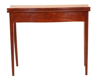 The John Brown Federal Figured Mahogany Serpentine-Front Games Table