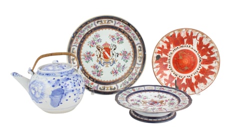 Two Chinese Export Armorial Serving Dishes