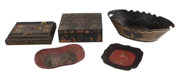 Five Lacquer Table Articles