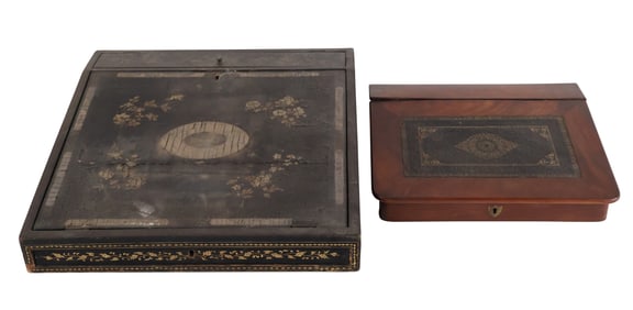 Two Lap Desks, 19th C.