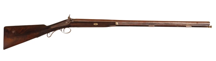 Percussion Shotgun, The Lock-Plate Marked "NN Wilmot / Boston"