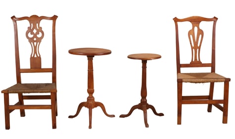 The John Brown Turned Walnut Candlestand