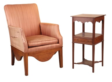 The John Brown Federal Mahogany Basin Stand