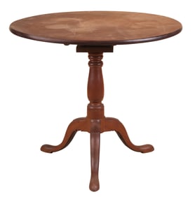 Chippendale Mahogany Tilt-Top Tea Table