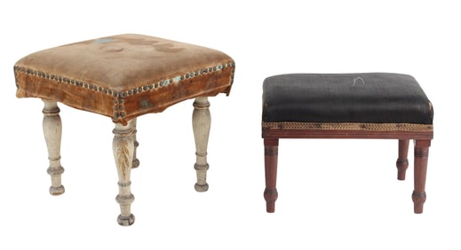 Two Victorian Footstools