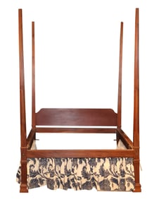 The John Brown Chippendale Mahogany Bedstead